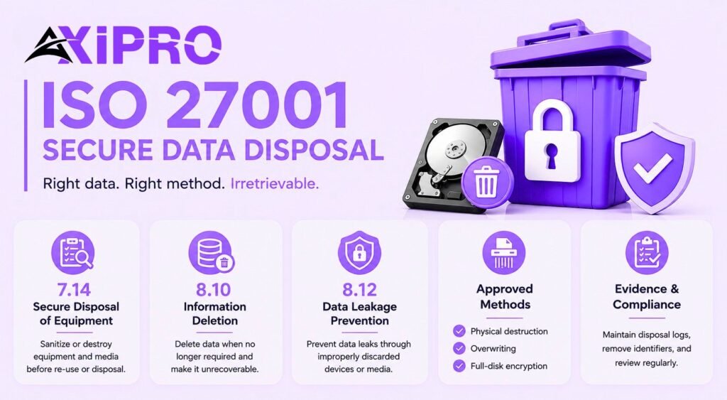 Secure Data Disposal ISO 27001