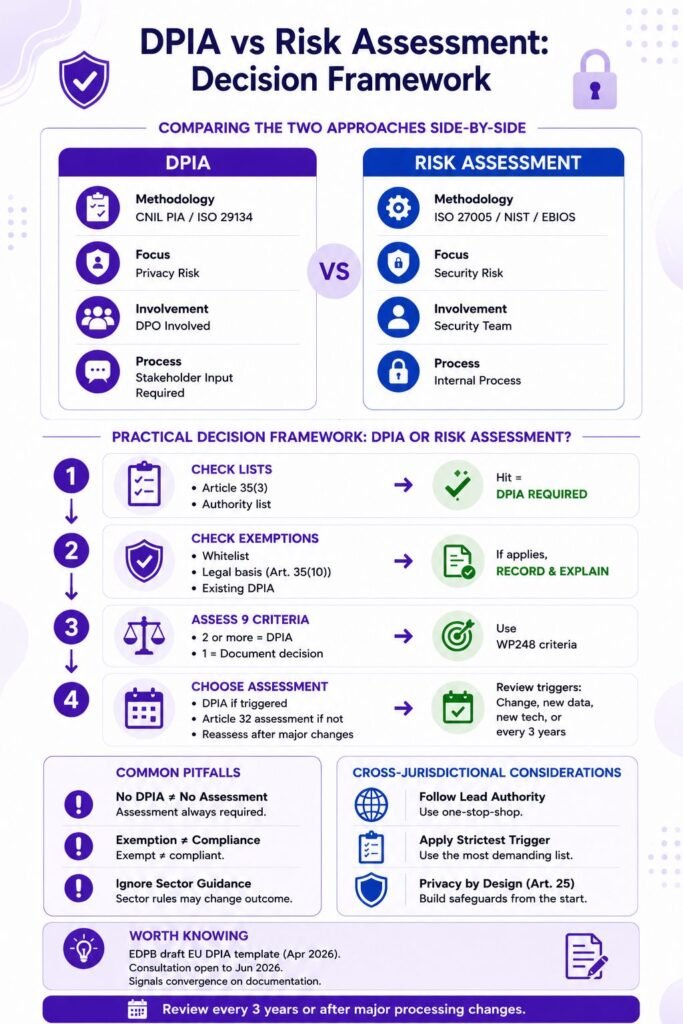 DPIA vs Risk Assessment