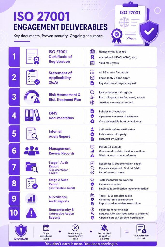 ISO 27001 Engagement Deliverables
